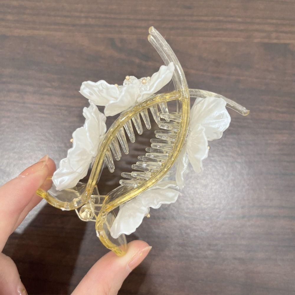 French Style Flower Hair Clips Wedding Hair Claws Sweet Flower Hairpin  for Women Girls