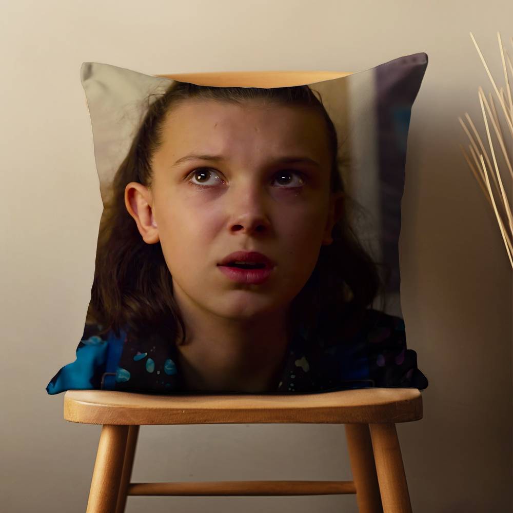 Actress M-Millie B-Brown Pillow Case Living Room Sofa Cushion Cover Suitable For Home Bedroom Decoration And Protector