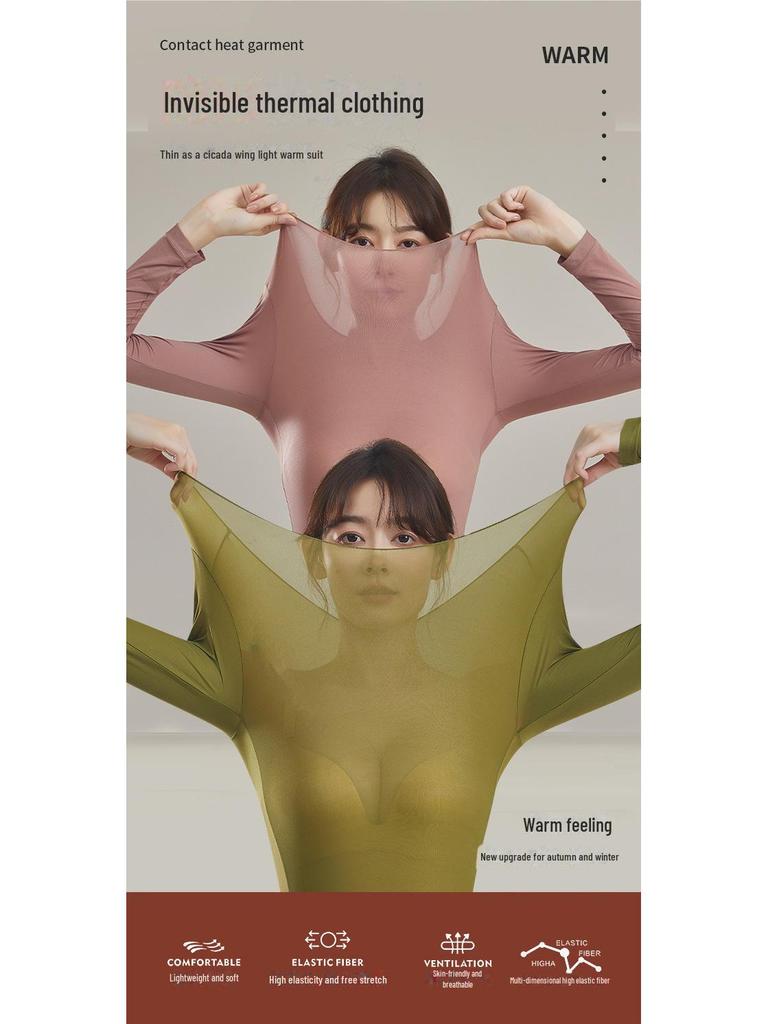 Hyaluronic Acid Thermal Shirt: Ultra-Thin, Invisible Heating, High-Elastic Skin Care Undershirt for Autumn
