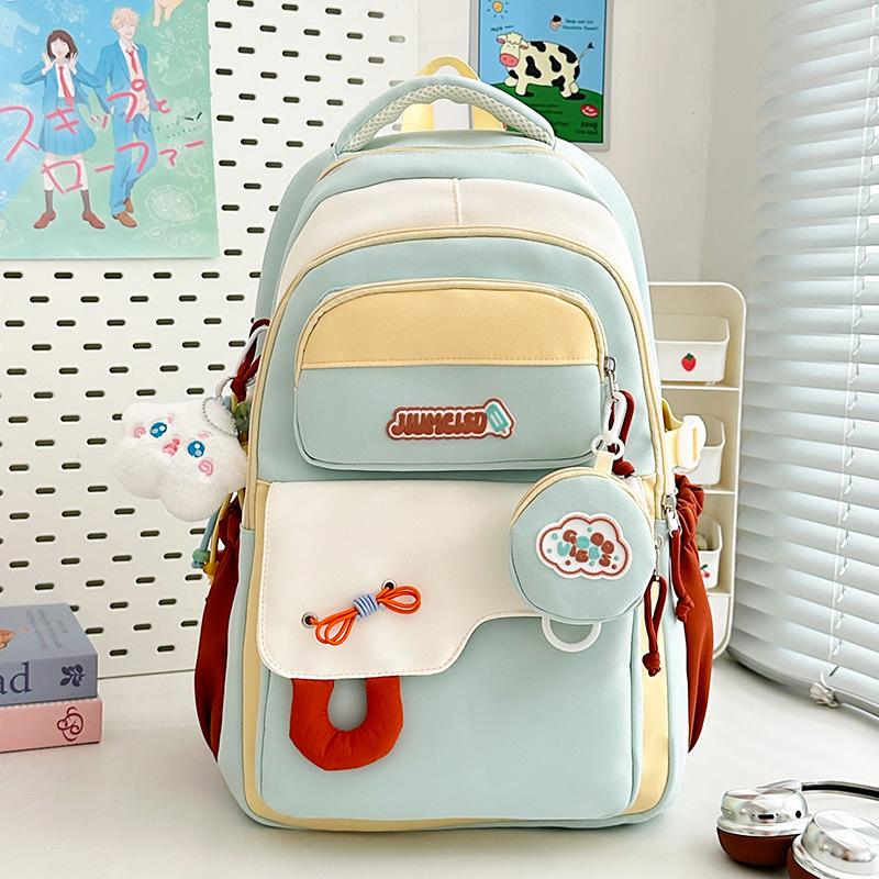 for women, contrasting colors, casual and versatile men's and women's large-capacity backpack, lightweight burden-reducing backpack