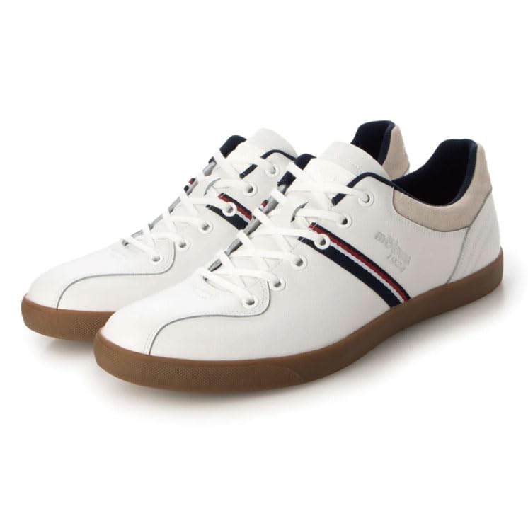 

Men s genuine leather casual walking shoes with built-in functional insoles, current model STEPHAN (WHITE, measurement_27_point_0_centimeters)