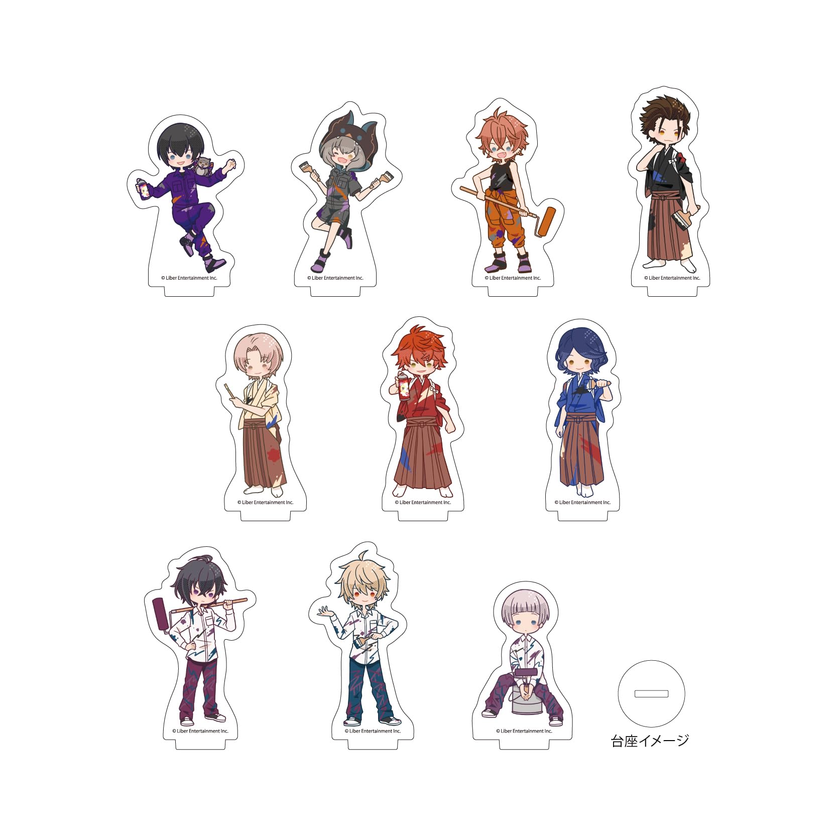 

ICHU PROJECT 28 Версия краски. [Иллюстрация в стиле поп-арт] Акриловая подставка Petit Stand, коробка из 10 шт.