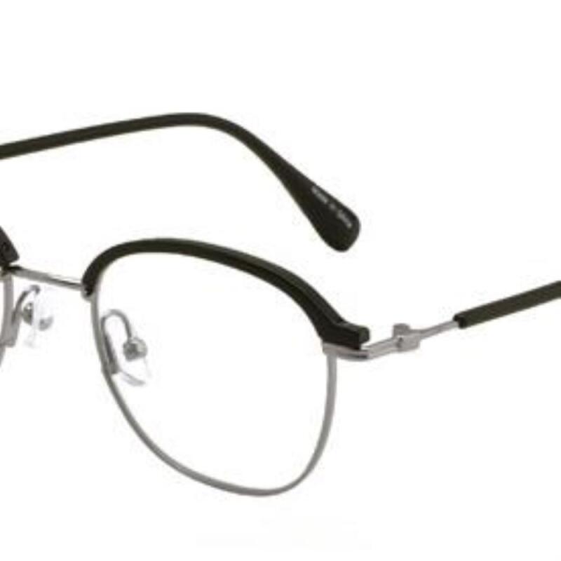 Men s and Women s Gold Frame Combination Horn-Rimmed Glasses G1237_Crystal Wine-Silver