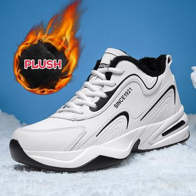 Herren-Sneakers vulkanisieren Das Luftkissen ist rutschfest wasserdicht Wintersportschuhe für Herren Laufschuhe Warme Baumwollschuhe mit