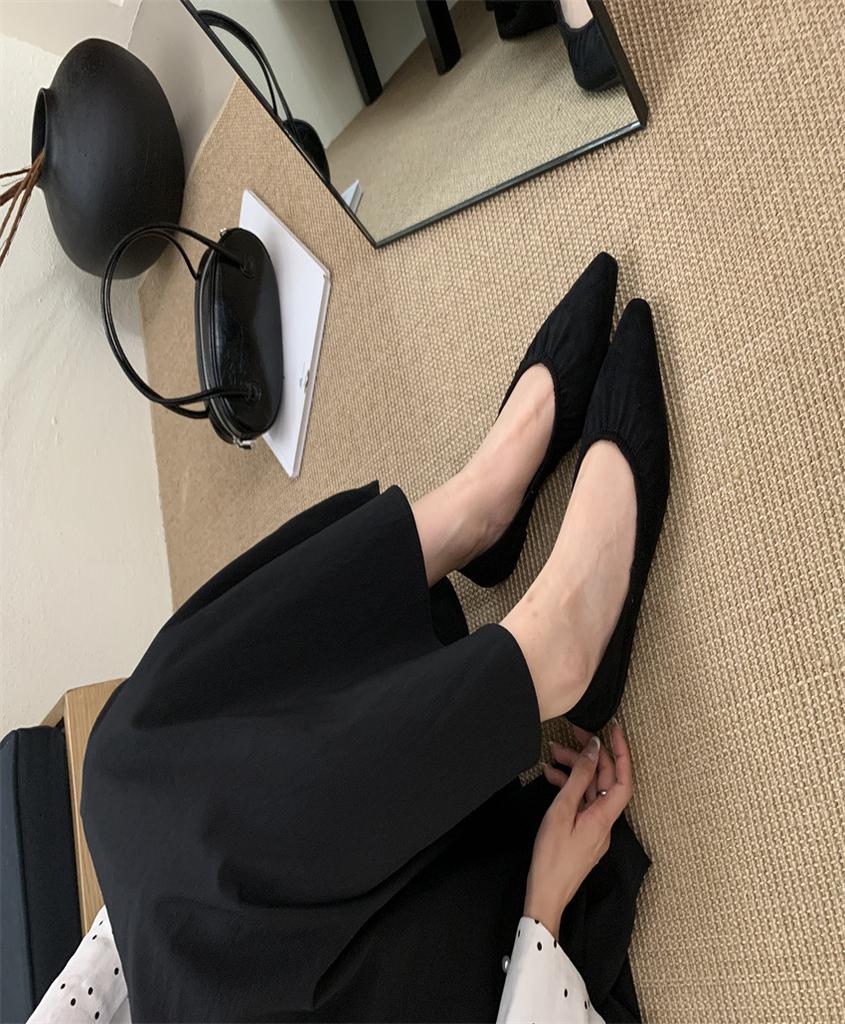 French pointed leopard print single shoes women's shallow mouth 2025 spring and summer new evening shoes leather one-word buckle high heels