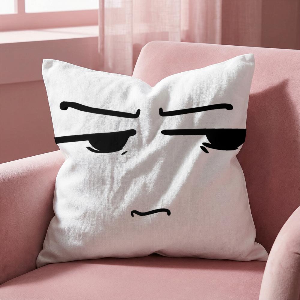 Подушка-чехол ART с изображением мужского лица для разных случаев - Двусторонняя, Мягкая и Прочная для ежедневного использования (для дома и автомобиля) 30cmx30cm