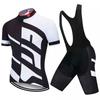 Mens Cycling Kit Set With Bib Shorts Short Sleeve Jersey Breathable Quick-Dry Performance Wear