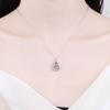 Women's Zircon Necklace 1 Carat Moissanite Drop Pendant Jewelry