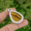 925 Silver Sacral Chakra Tigers Eye Gemstone Wedding Ethnic Birthday Pendant