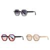 Trendy Polygon Pearl Sunglasses With Uv400 Level For Travel And Parties