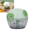 Manual Garlic Chopper, Non-Slip, Easy to Clean, Safe, Durable, Sharp, Small, Perfect for Salads (Green)