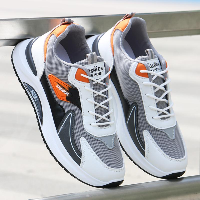 Summer All-match Men's Running Sneakers Breathable Non-slip Damping Casual Sports Shoes Outdoor Soft Vulcanized Shoes Zapatillas