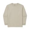 [Snowpeak] Basic Logo Long Sleeve T-shirt Light Beige (S25FMFTL10)