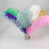 10Pcs Green Ostrich Feathers for Crafts 15-35cm Handicraft Accessories DIY Plume Starry Wedding Mask Handmade Centerpieces Decor