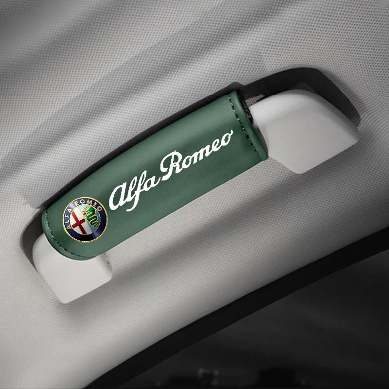 Autostickers Voor Alfa Romeo Voor Alfa Romeo Giulia Stelvio Giulietta 156 159 147 Mito Leer Auto Dak Armleuning Trekhoes Handvat