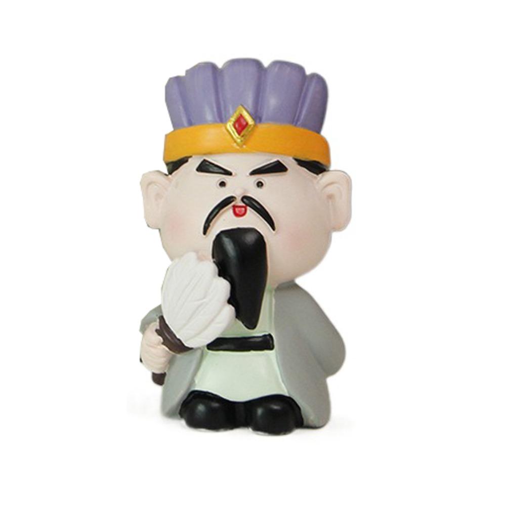 Mini Three Kingdoms Desktop Figurine Kawaii Car Ornament Anime Sculpture  Desk
