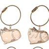 Small Ornaments Cat Fur Storage Pendant Transparent Container Handmade Design Creative Keychain Cute Cat Shaped