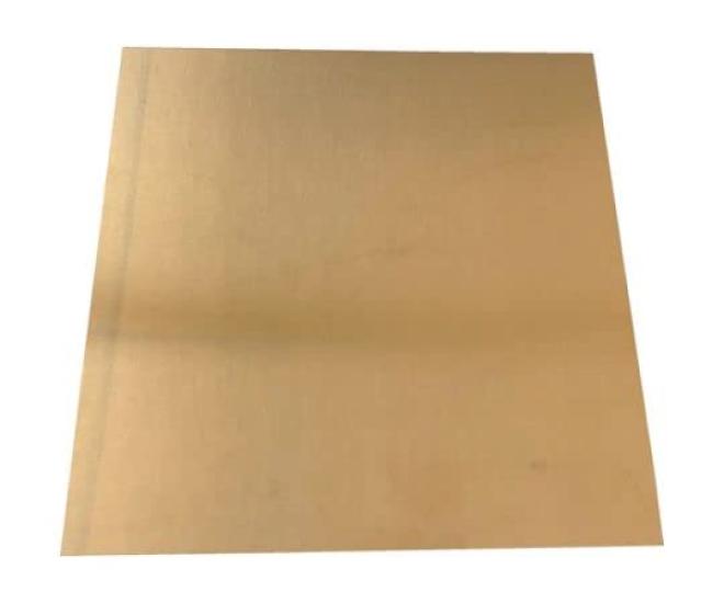 TRUSCO Shim x 50 x 100 mm Plate, Brass, 0.3