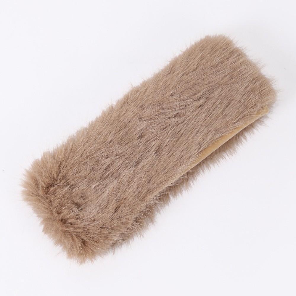 Fashion Faux Fur Empty Hat Thicken Soft Travel Brimless Hat Winter Warm Ear Protection Headband Cover