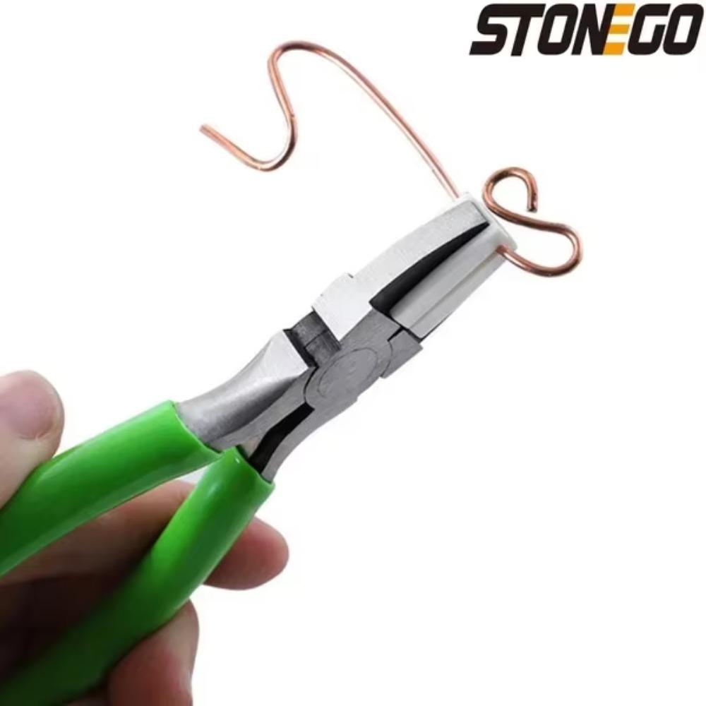 High Carbon Steel Plastic Head Pliers DIY Jewelry Bead Crimping Tools Handmade Crimping Pliers for Craft Projects