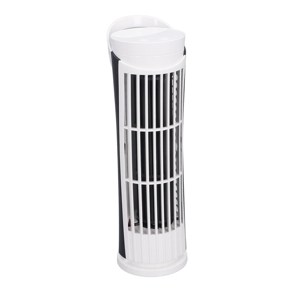 Tower Fan 90 Degree Oscillating Fan with 2 Speeds Light Standing Bladeless Fan 34dB Quiet USB 2.0 for Indoors Bedroom