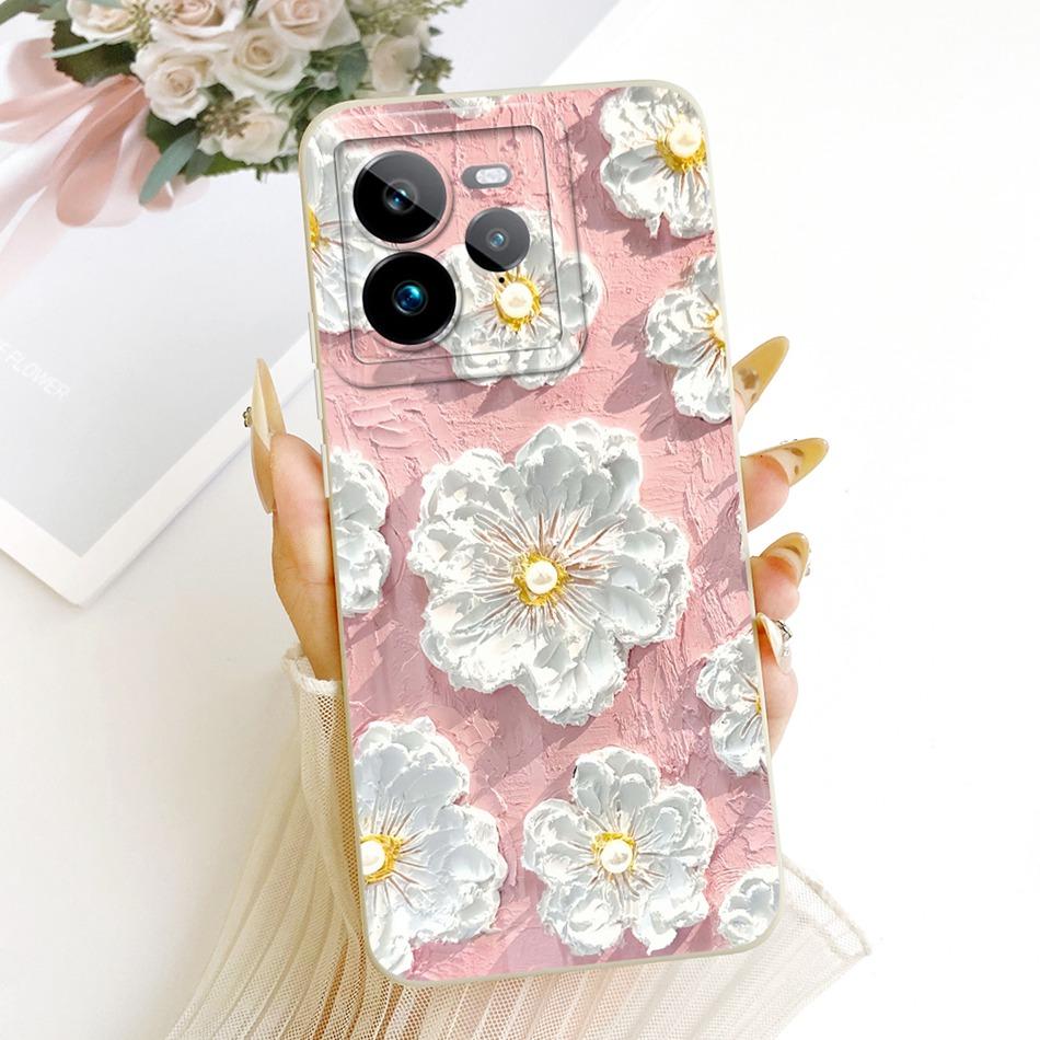 For Realme GT 7 Pro Cute Cat Flower Cartoon Phone Case For Realme GT7 Pro RMX5010 Shockproof Soft Silicone Covers Bumpers