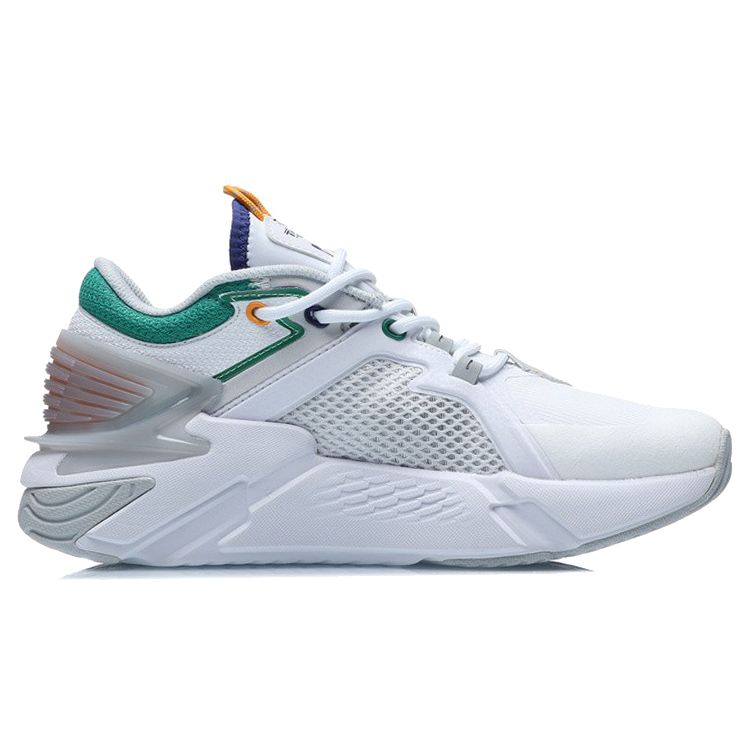 Li Ning 001 Trendy Casual Low-Top Running Shoes Women sneaker White Gray Green AGLR008-3