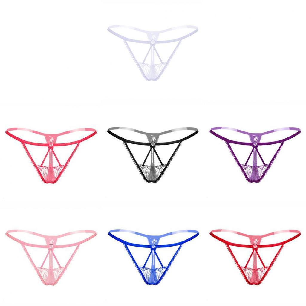 Yousheng Sexy Lace Strap G-String Hollow Out Elastic Thong Underwear Female's Love Toy