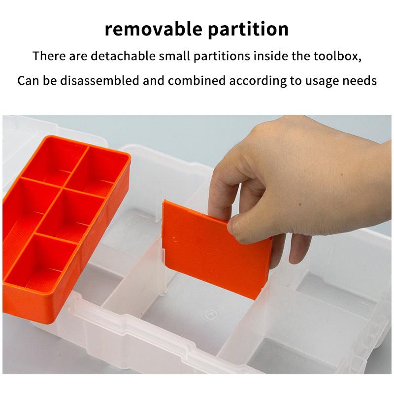 Multi-Grid Portable Plastic Parts Toolbox Combination Screw Storage Box Metal Parts Hardware Tool Screwdriver Tool Box