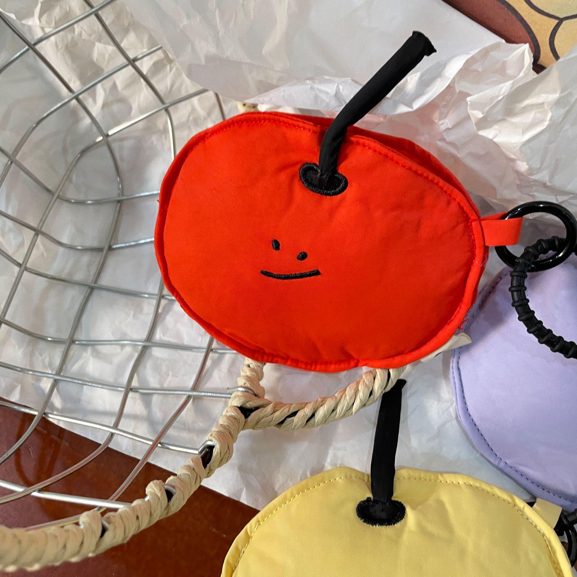 

Креативный кошелек для монет Apple и сумка для хранения наушников - милый мультяшный кремовый стиль