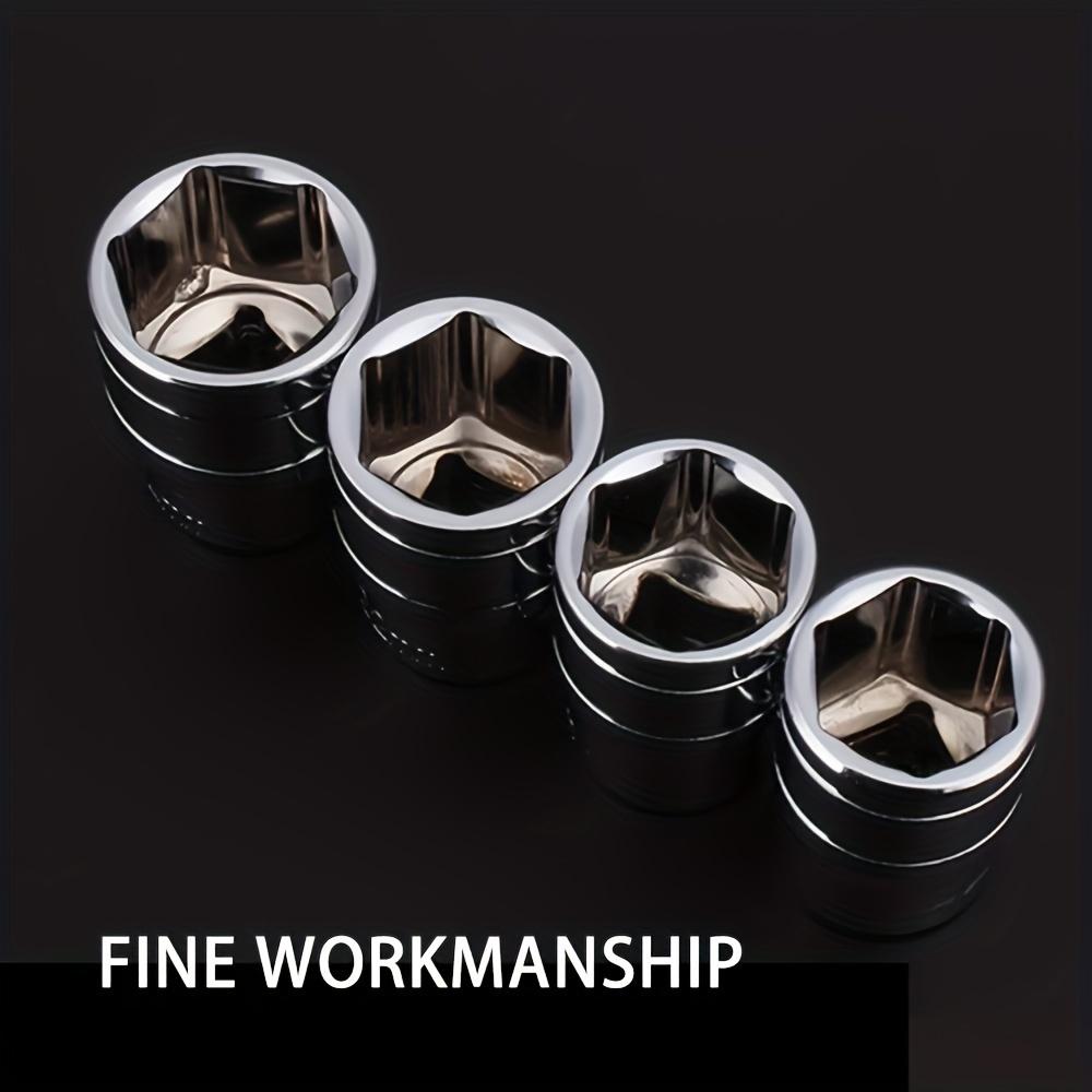 12 Pieces Set of Ratchet Wrench Sockets Set,1/2 Inch Drive with Way Quick Released Ratchet Handle and Bent rod,Mechanic Tool Kit