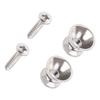 2pcs Stylish Silver Bell Shape Strap Buttons Skidproof Strap Lock Guitar Buckles Suitable for Various Skill Levels