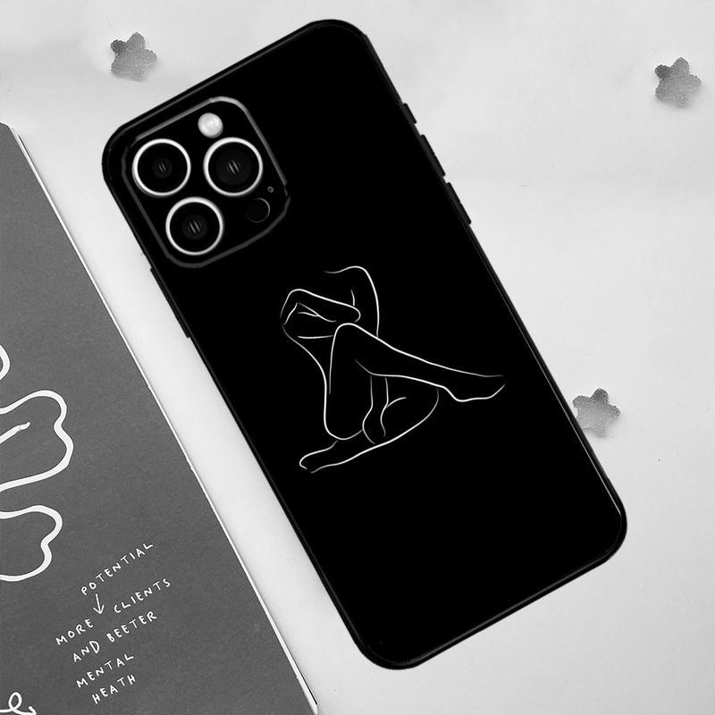 Sexy Nude Women Art Phone Case For iPhone 17 Pro Max 11 14 15 16 Pro Max 12 13 mini 16 Plus 16e 17 Air Funda