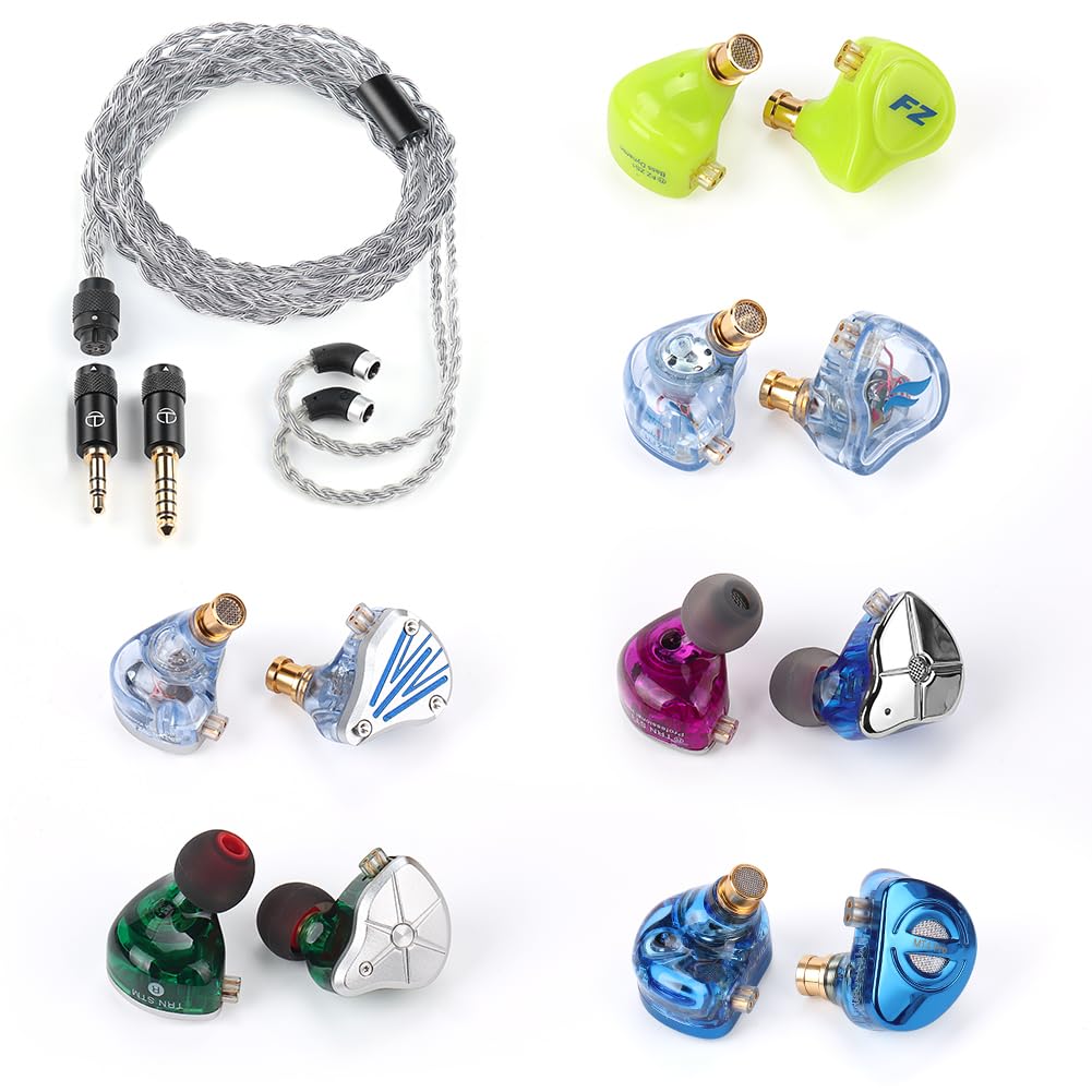 

TRN SeaSerpent Lucky Bag QDC Connector Cable for Wired Earphones Serpent Re-cable MT4pro+FZFT1+ FZmax+FZZS1+ STM+ST1 (Sea QDC)