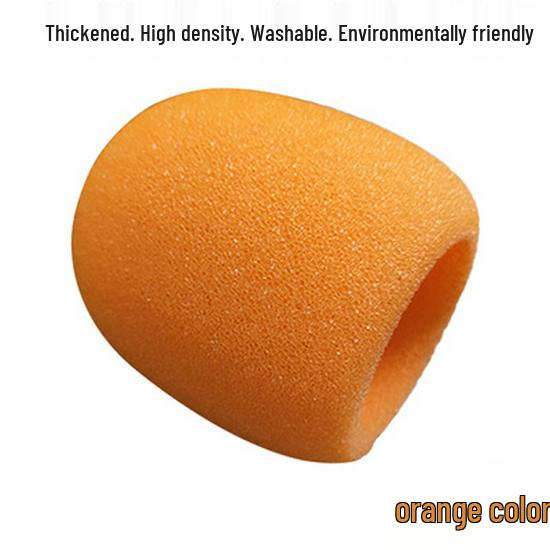 U-Shaped Thickened Microphone Sponge Cover: Reusable, Dustproof, Anti-Spray Protection for Stage, Home, and KTV Use.