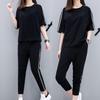 Women's Plus Size Summer Sportswear Set - 2026 New Style Pure Cotton Two-Piece Casual Outfit