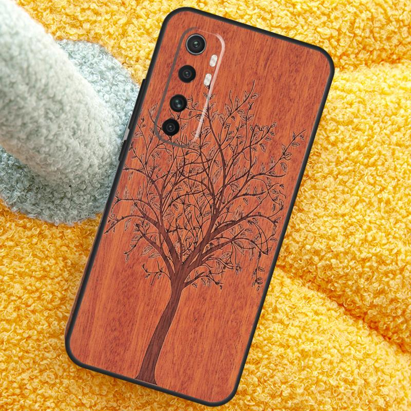 Natural Bamboo Wood Animal Print For Xiaomi Mi 11T Pro 9T 10T 11 Lite Cover Fundas For POCO F3 M3 M4 X3 Pro X3 GT NFC Case
