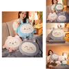 Cartoon Plush Pillow For Office Nap And Car Use, Korean Style Cushion With Soft Cotton Filling 40x40x20cm