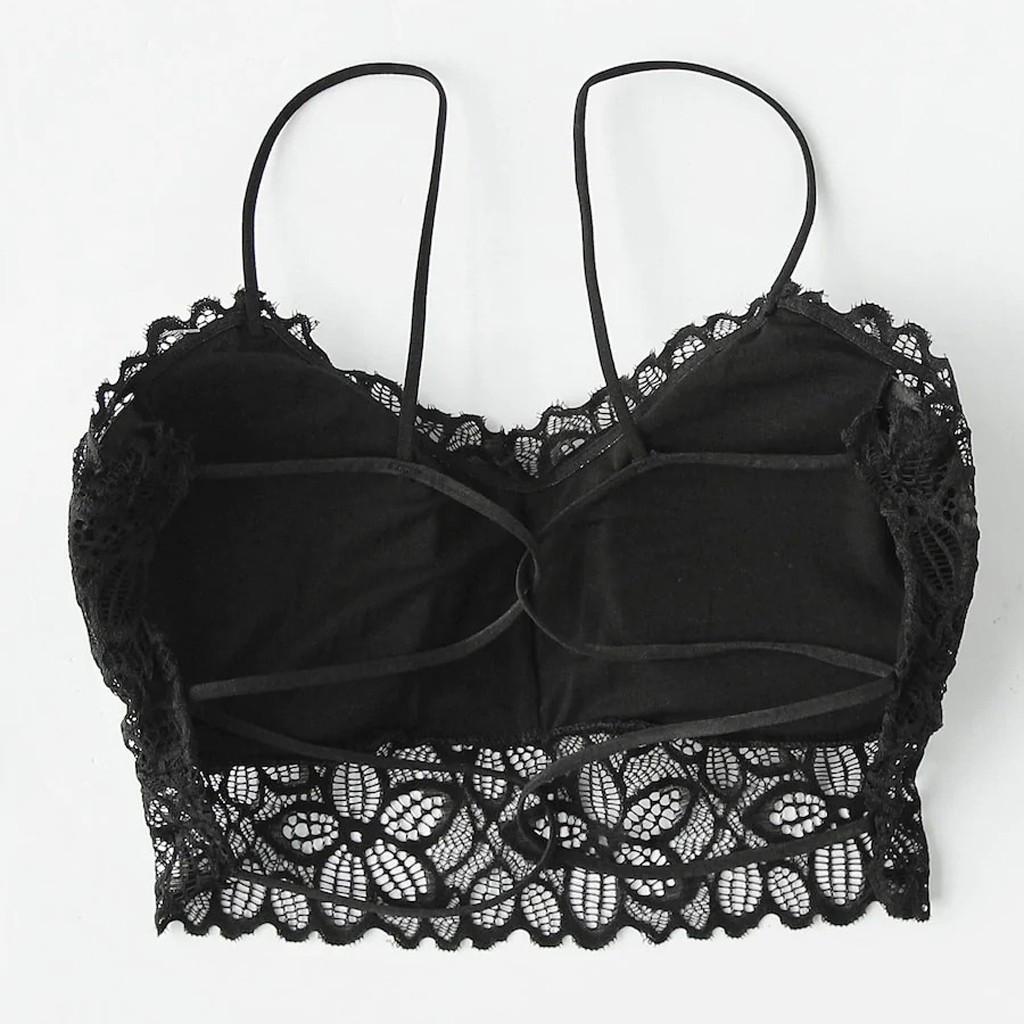 Dámská vesta Crop Lace Wire Bra Spodní prádlo Sexy spodní prádlo s výstřihem do V Košilka S-XL