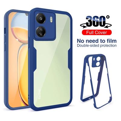 Custodia trasparente antiurto 2 in 1 a 360 gradi con protezione completa per Xiaomi Mi 14 14T 14Pro 12X 11T 13T 13Lite Xiaomi Mi 14 14T 14Pro Poco F6
