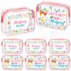 6 Pcs Cosmetic Bag Gifts For Women Pvc Tile Bags Makeup Toiletry Pouch For Board Game Lovers Mom Grandma