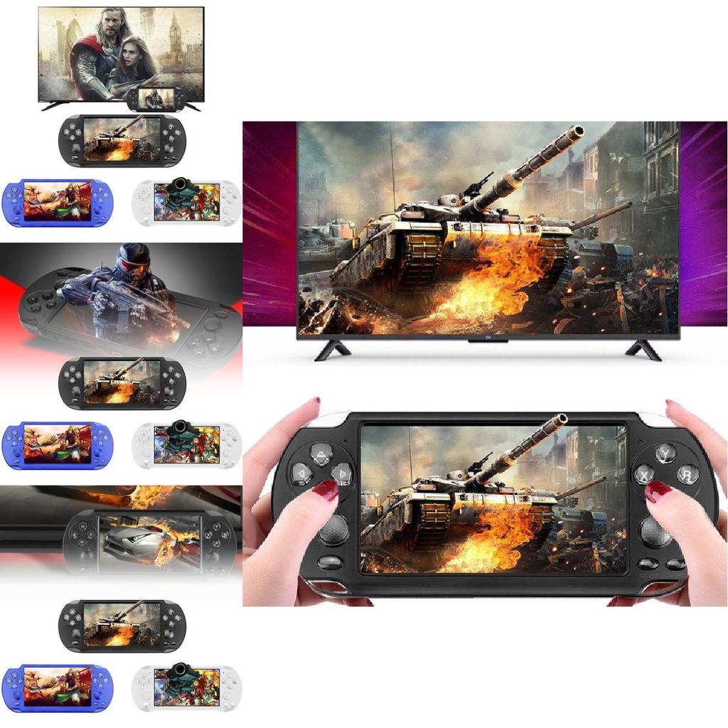 Nostalgic 5.1 Inch Dual Joystick X9-s Handheld Game Console With 128 Bit Rpg Games