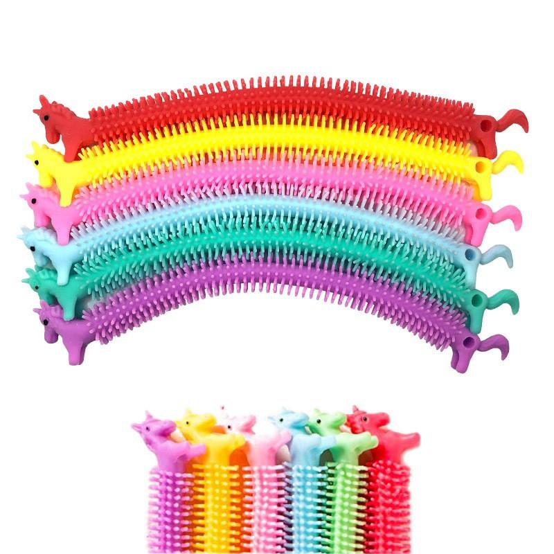 Unicorn Lara Le Bracelet Tpr Soft Rubber Vent Decompression Noodles Cartoon Color Decompression Bracelet Toy