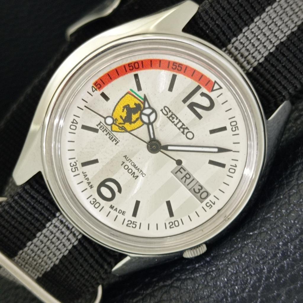 

SEIKO AUTOMATIC VINTAGE JAPAN 7009A MENS FERRARI DIAL WATCH a700500-5 R203-a700500