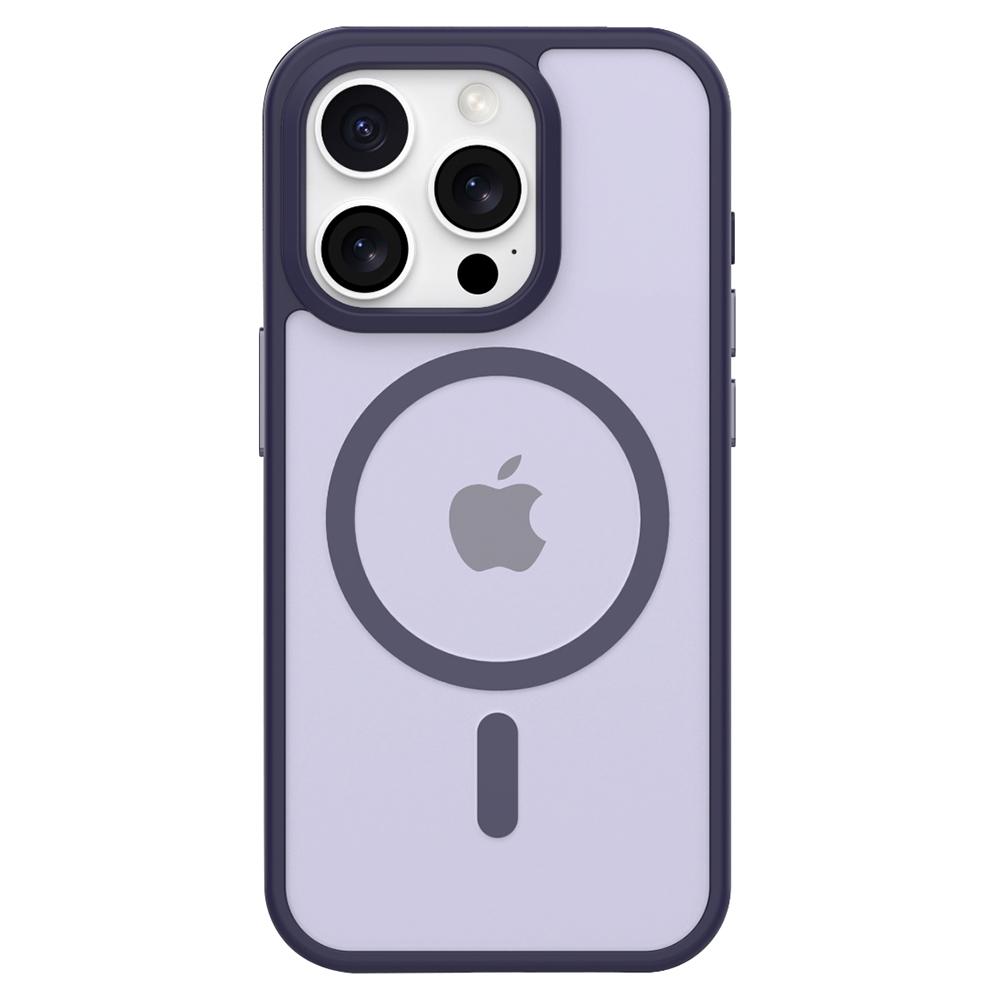 

For iPhone 15 Pro Max Case Compatible with MagSafe Skin-Touch TPU+PC Matte Phone Cover Dark Purple