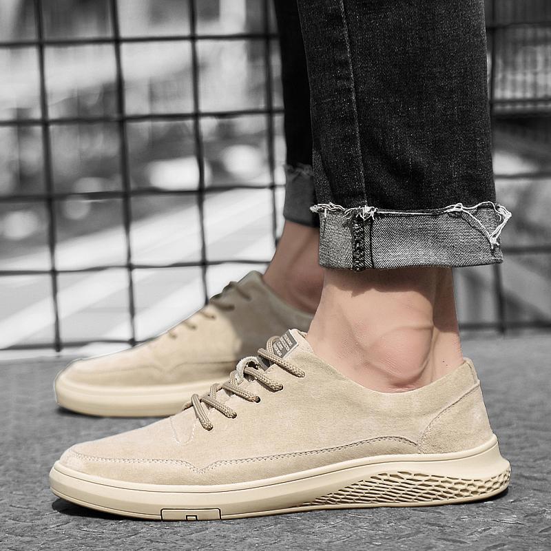 Fashion Italian Casual Leather Lace Up Outdoor Comfy Jogging Shoes Flat Designer Office Oxford Shoes2025 New Genuine Leather Board Shoes