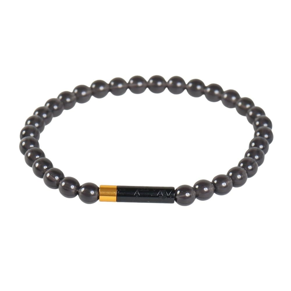 Phiten RAKUWA Bracelet EXTREME Crystal Touch Black/Gold, 18cm Inner Circumference [Made with Phiten's Advanced Metax Technology]