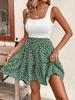 Elegant Square Neck Sleeveless Printed Summer Dress for Women