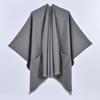 130*150cm Shawl Wraps for Women with Pockets, Elegant Cashmere Feeling Wraps, Open Front Pashmina with Tassel Scarf Blanket for Spring Fall Winter