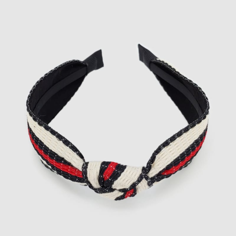 LALA Stripe New Hairband Black